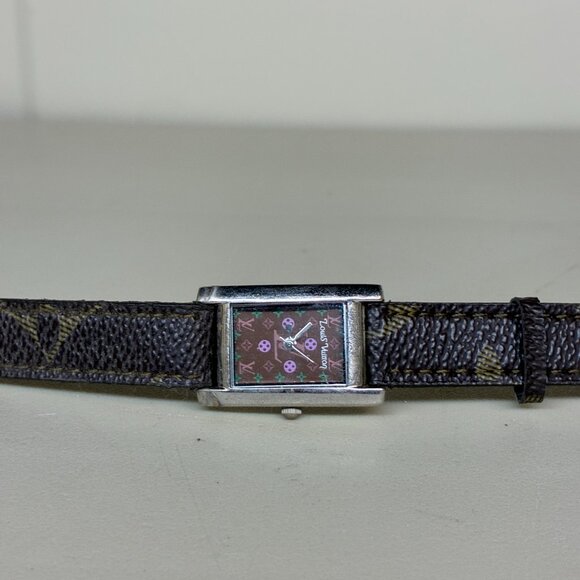 Vintage Louis Vuitton Watch Women’s Wristwatch Monogram Logo Plaque 1187HS2003L main image 8